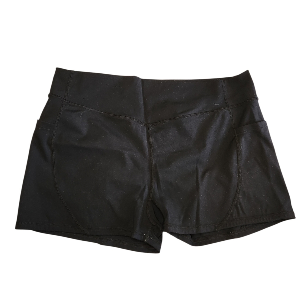 1st Phorm Black High Rise Biker Shorts Pockets Size XL